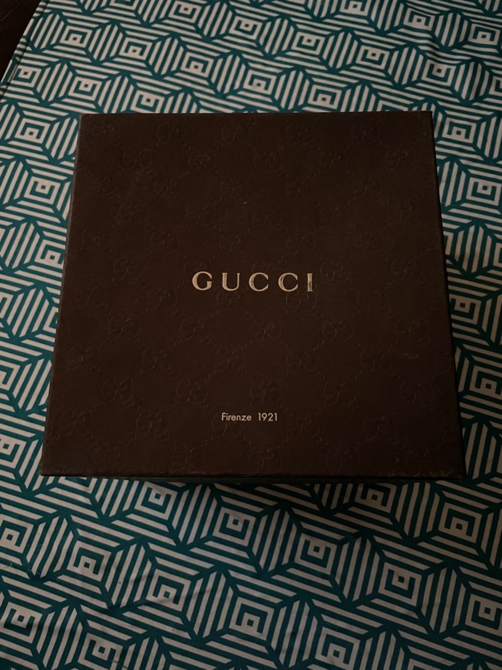 Gucci Dark Brown Box with Gold Logo EMPTY BOX!!